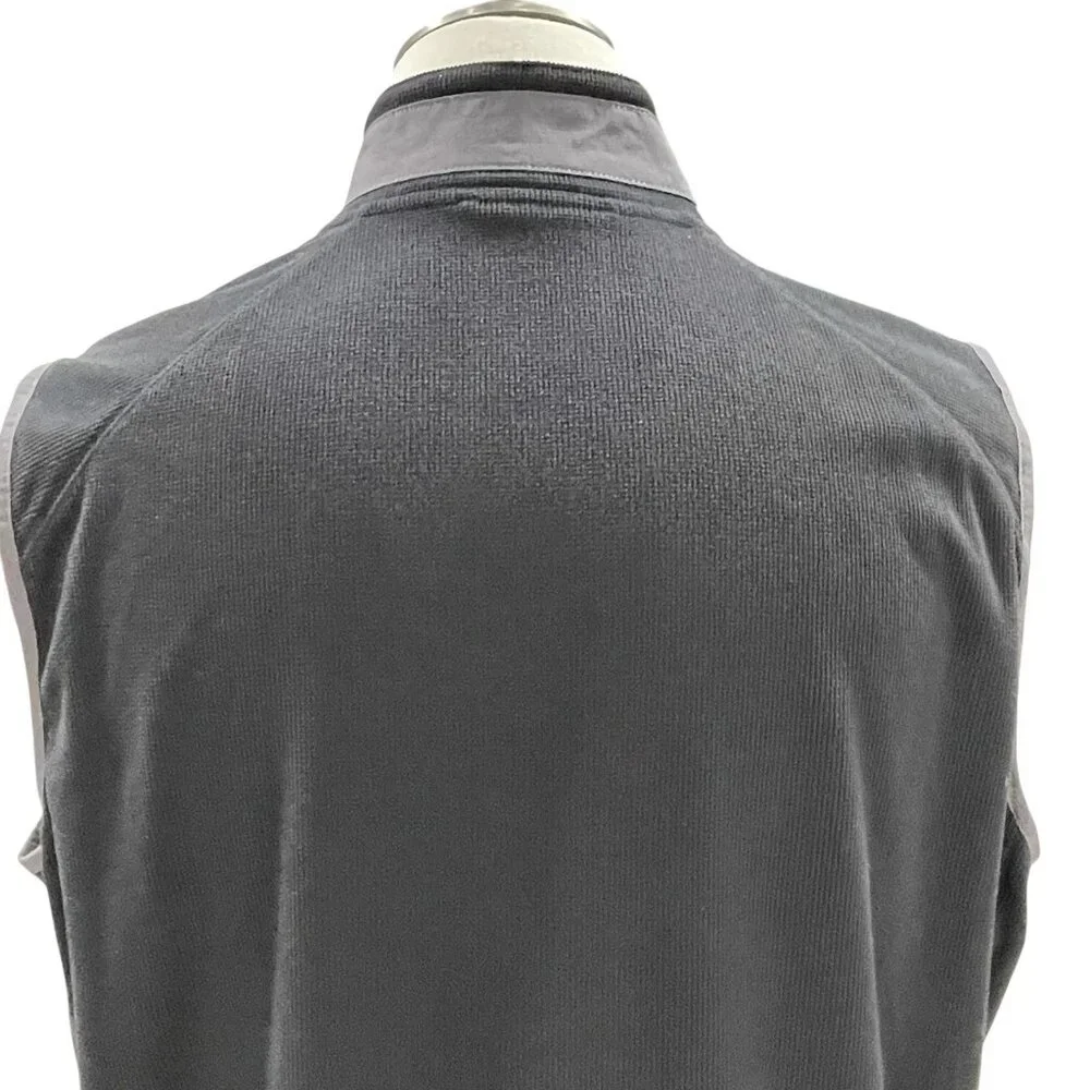Duluth Trading Mens XL Black Fleece Vest True Grid Outdoor Workwear Hiking Zip - Picture 12 of 13